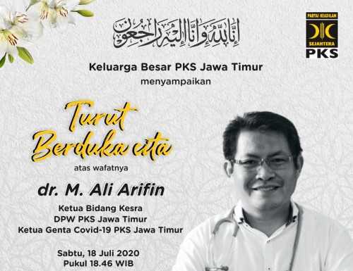 Dokter di Sidoarjo Meninggal karena COVID-19 Tanpa Penyakit Bawaan terkiniid_dr_m._ali_arifin_meninggal_dunia_kartena_covid-19_sidoarjo.jpg