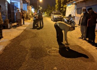 TKP Laka Lantas Jalan Raya Desa Pagerngumbuk Kecamatan Wonoayu Sidoarjo