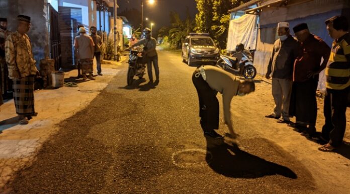 TKP Laka Lantas Jalan Raya Desa Pagerngumbuk Kecamatan Wonoayu Sidoarjo