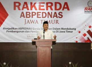 Wabup Sidoarjo H. Subandi, Ketika Hadir Dalam Rakerda ABPEDNAS Jatim