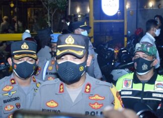 Kapolresta Sidoarjo, AKBP Kusumo Wahyu Buntoro, Saat Razia PPKM Mikro