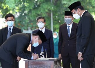 Bupati Sidoarjo Ahmad Muhdlor Ali, Saat Melantik 124 Pejabat Eselon 3 dan 4