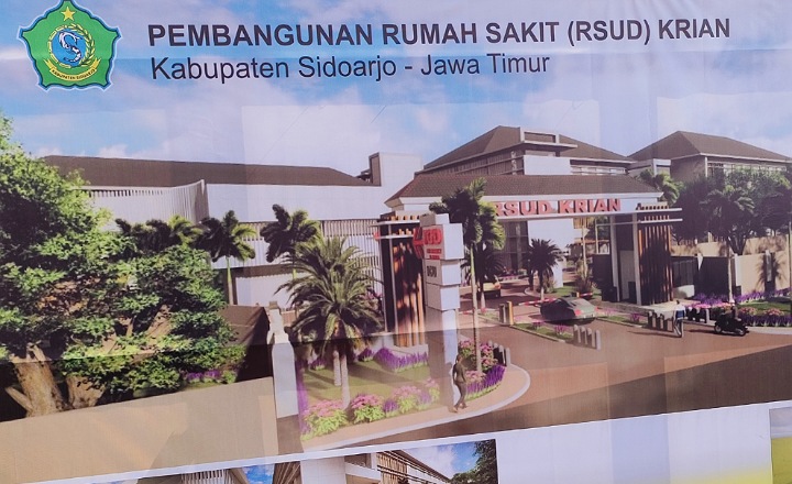 Demi Pemerataan Pelayanan Kesehatan di Sidoarjo, RSUD Krian Mulai Dibangun
