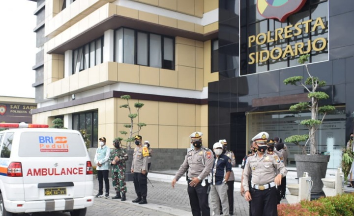 Berada di Level 4, Forkopimda Sidoarjo Cek Kesiapan Pasukan PPKM Darurat