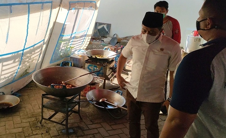 Geram, Dhamroni Sebut Dapur Umum Dikantor Dinsos Sidoarjo Kurang Efektif