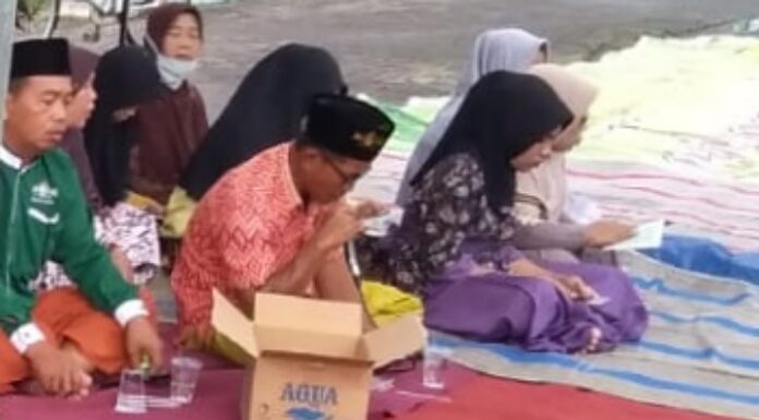 Tradisi Tahlil dan Do'a Bersama, Pemdes dan Warga Lambangan Menyambut Bulan Puasa Pemkab Sidoarjo