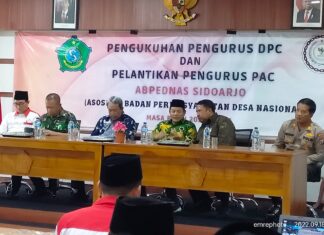 Wabup Subandi Hadiri Pengukuhan DPC dan Pelantikan PAC ABPEDNAS Sidoarjo